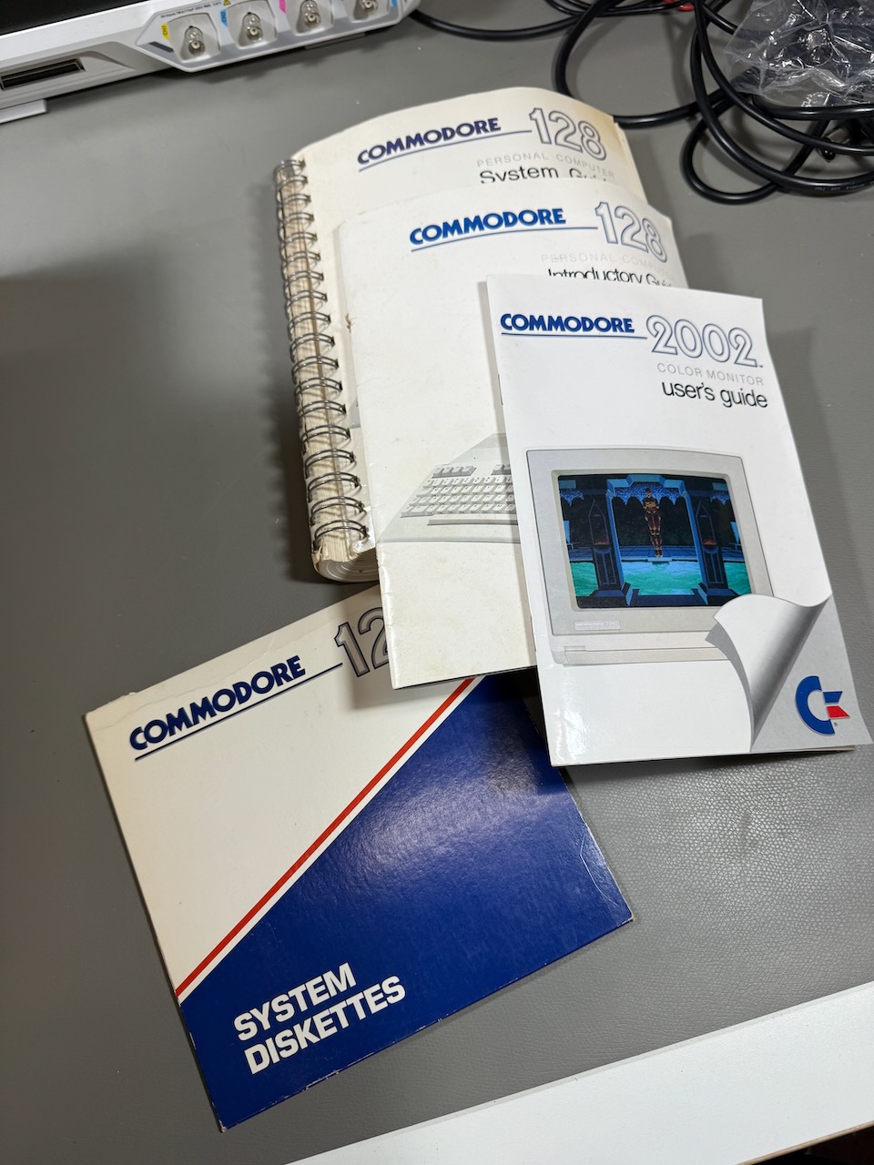 C128 manuals, as included with the computer