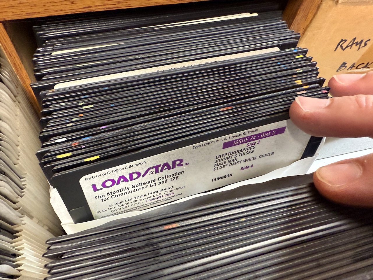 Loadstar issue 74 disk 2, original label
