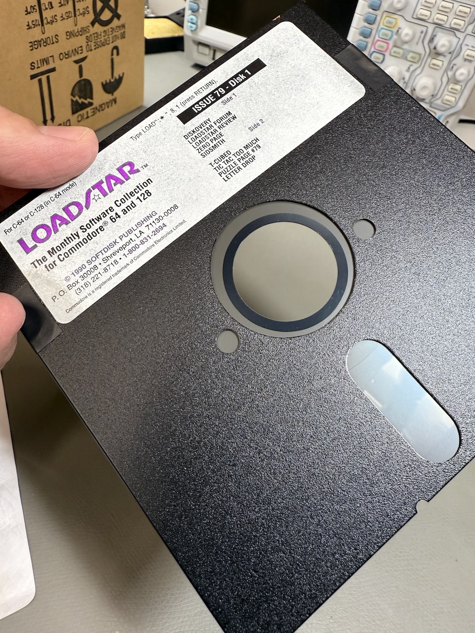 Visual inspection of a Loadstar disk