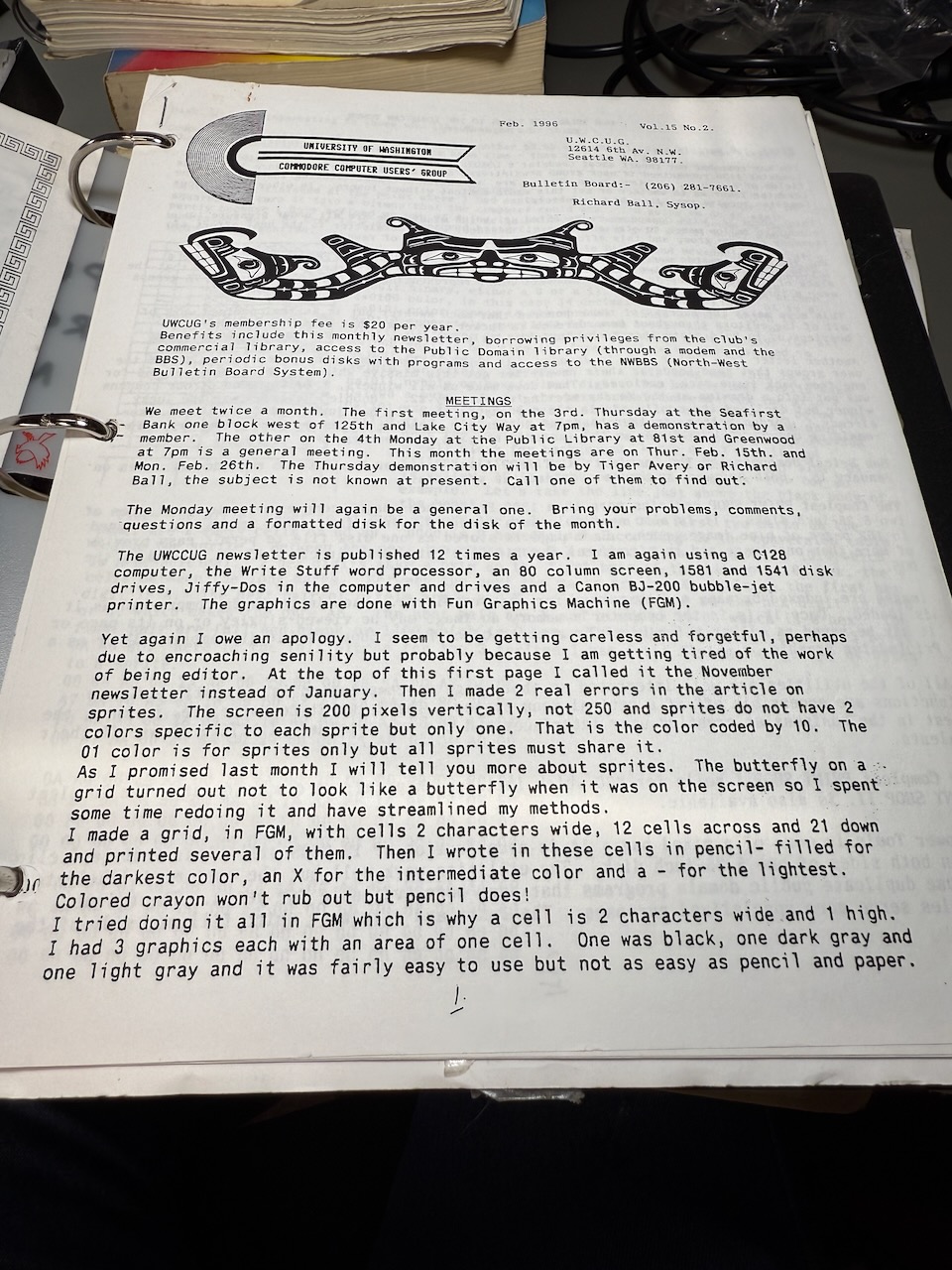 UWCUG newsletter, volume 15, number 2, February 1986