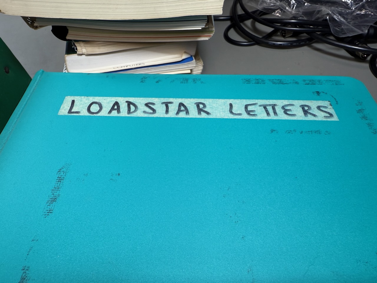 Loadstar Letters, a binder dedicated to the Loadstar print newsletter