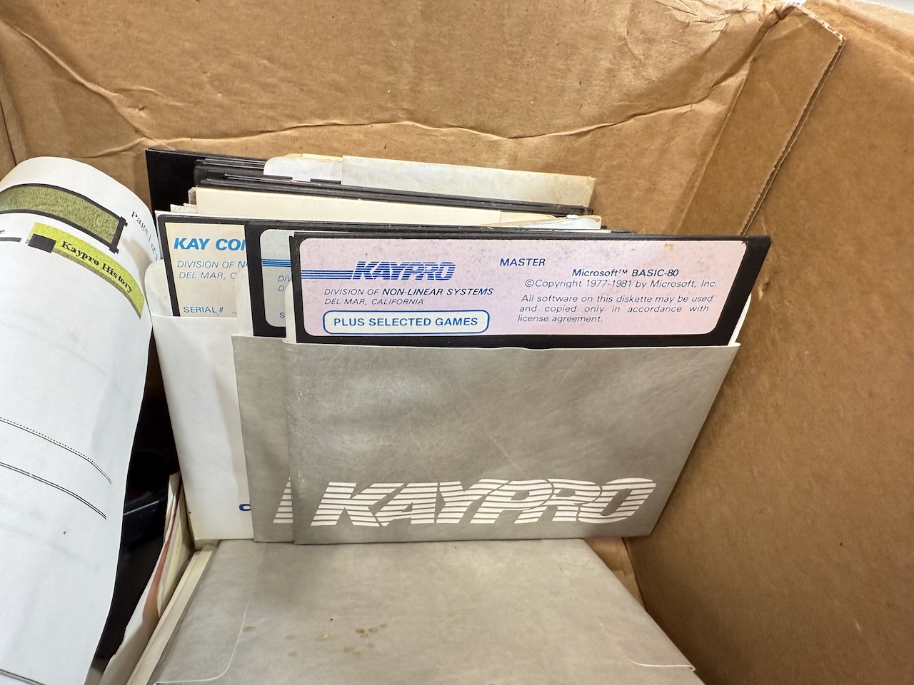 Kaypro Microsoft BASIC-80 master disks
