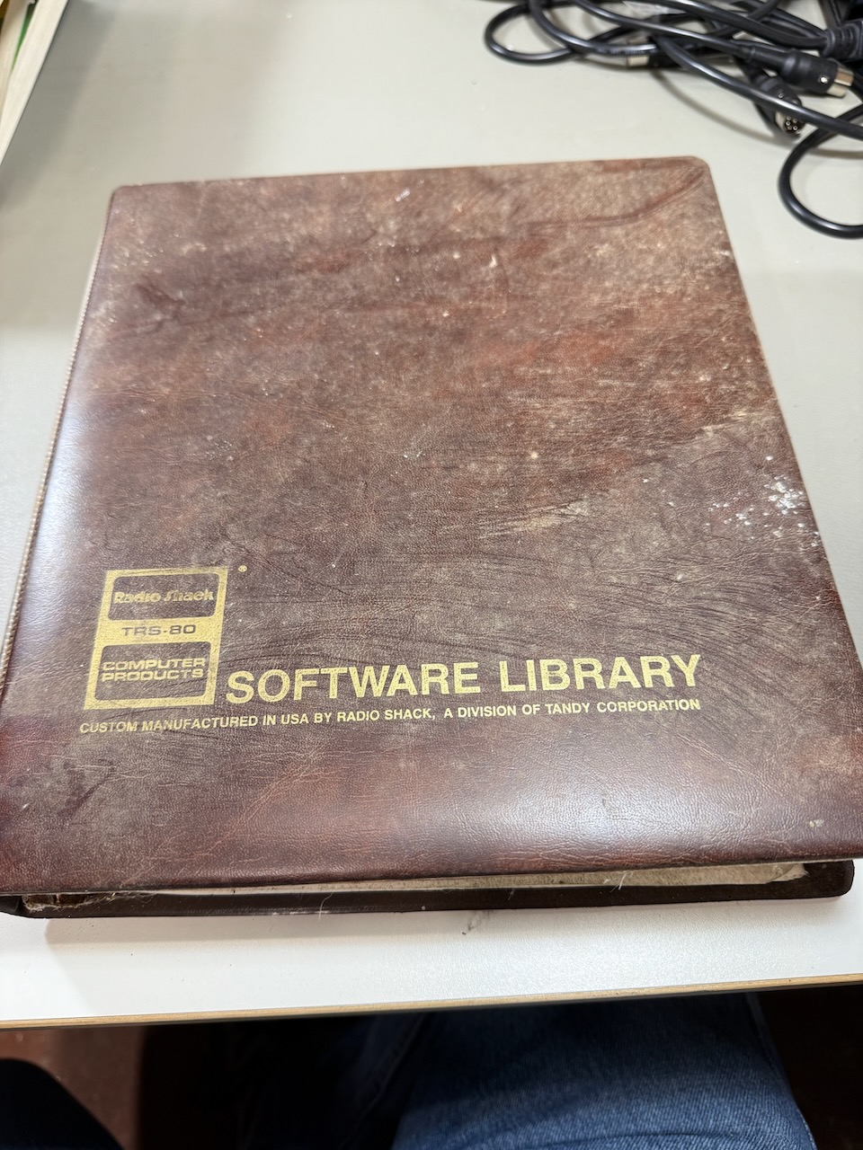 TRS-80 Software Library binder