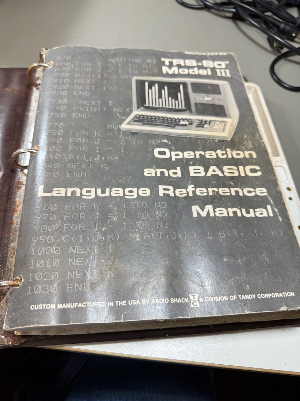 TRS-80 Model III Operation and BASIC Language Reference Manual