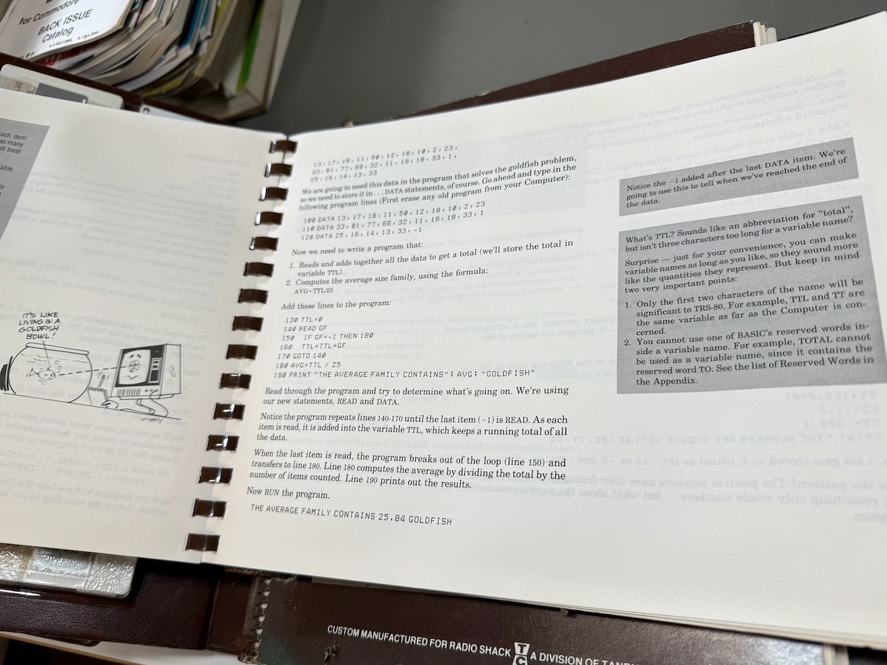 A page from Getting Started with TRS-80 BASIC