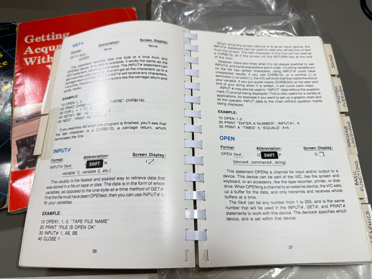A page from VIC-20 Programmers Reference Guide