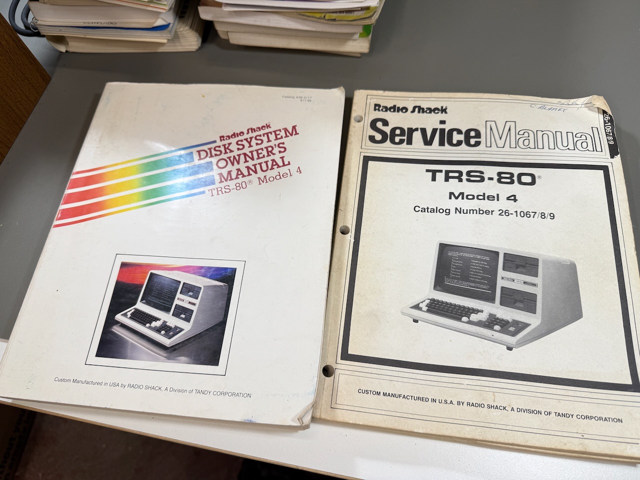 TRS-80 service manual and Model 4 disk system owner's manual