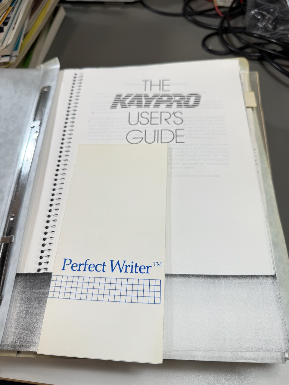 Kaypro User's Guide, photocopied