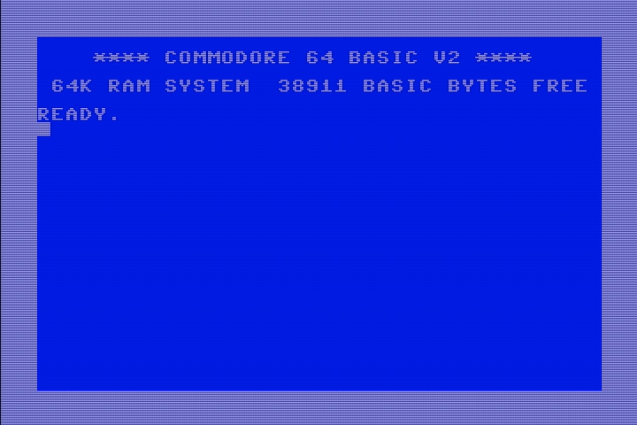MEGA65&#39;s GO64 mode; it looks just like a Commodore 64