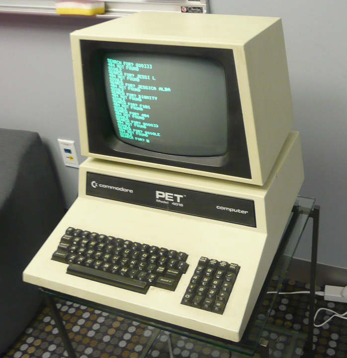 The Commodore PET model 4016. Photo by Alex Lozupone, used via a CC BY-SA 3.0 license
