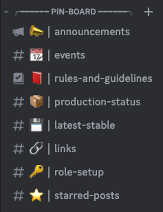 One section of the newly remodeled MEGA65 Discord: the Pin-Board
