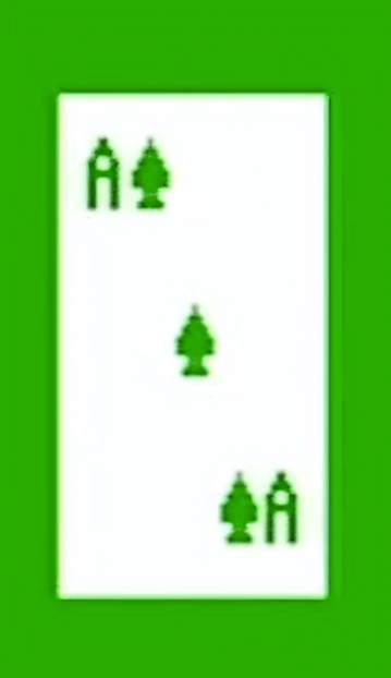 The Ace of Spades, on a felt-green background