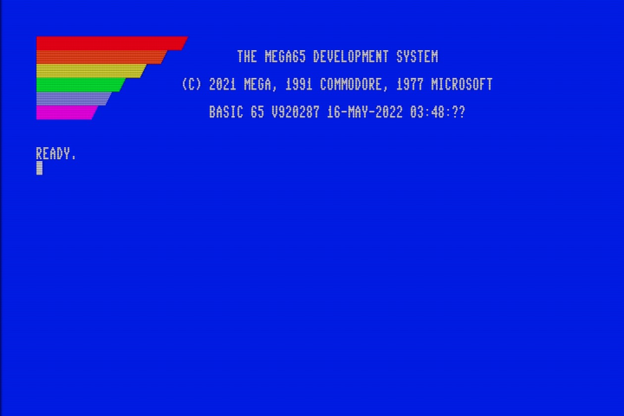 BASIC title screen, factory-installed ROM version
