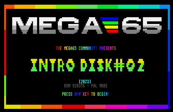 Intro Disk #02, a collection of software for the MEGA65